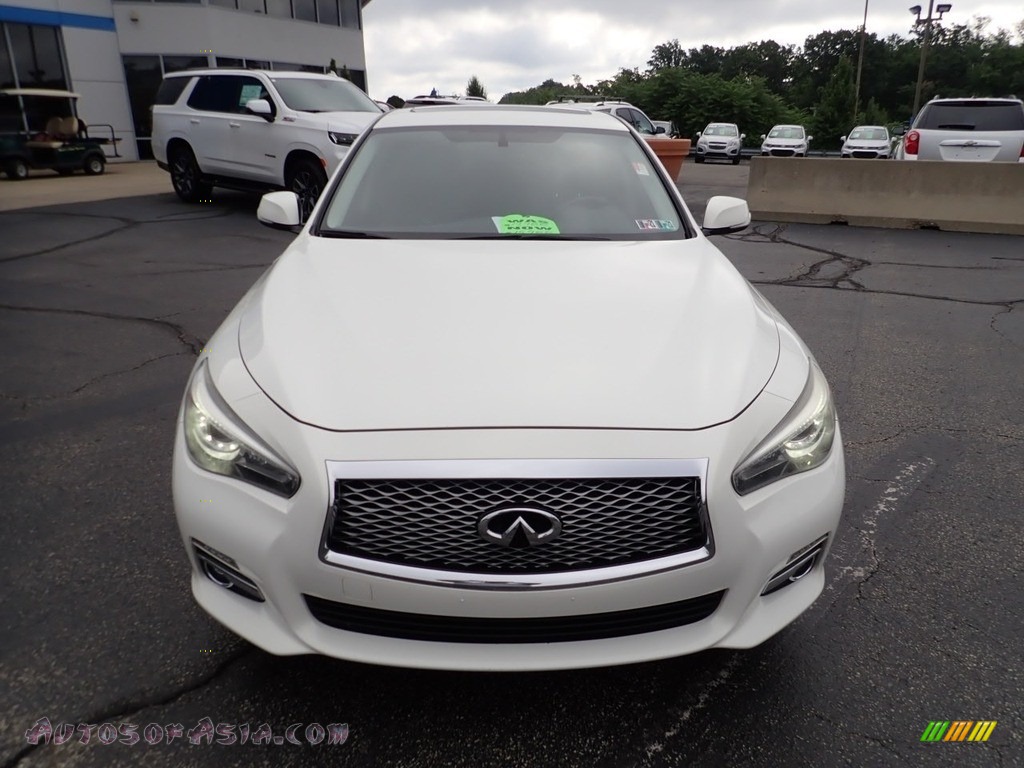 2014 Q 50 3.7 AWD Premium - Moonlight White / Graphite photo #13