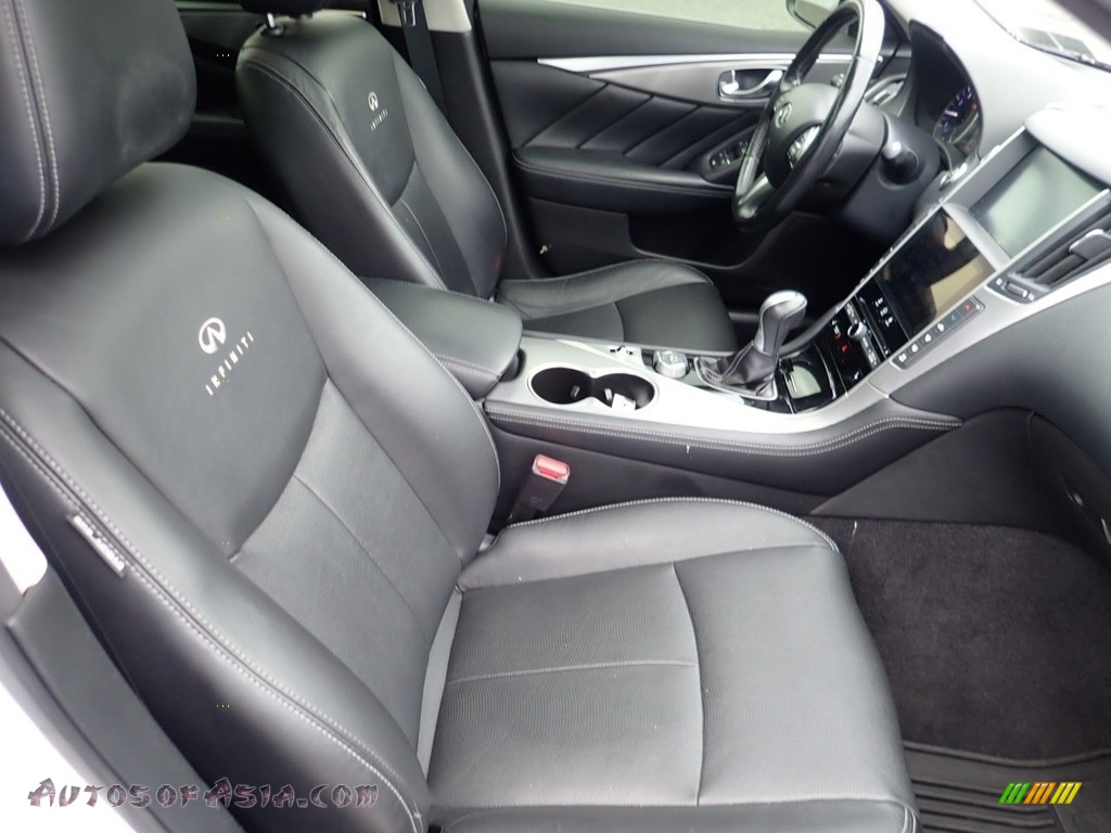 2014 Q 50 3.7 AWD Premium - Moonlight White / Graphite photo #15