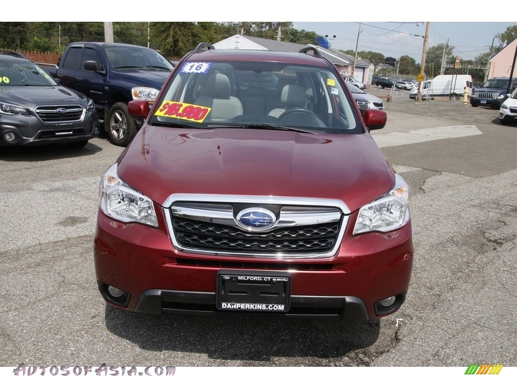 2016 Forester 2.5i Limited - Venetian Red Pearl / Gray photo #2