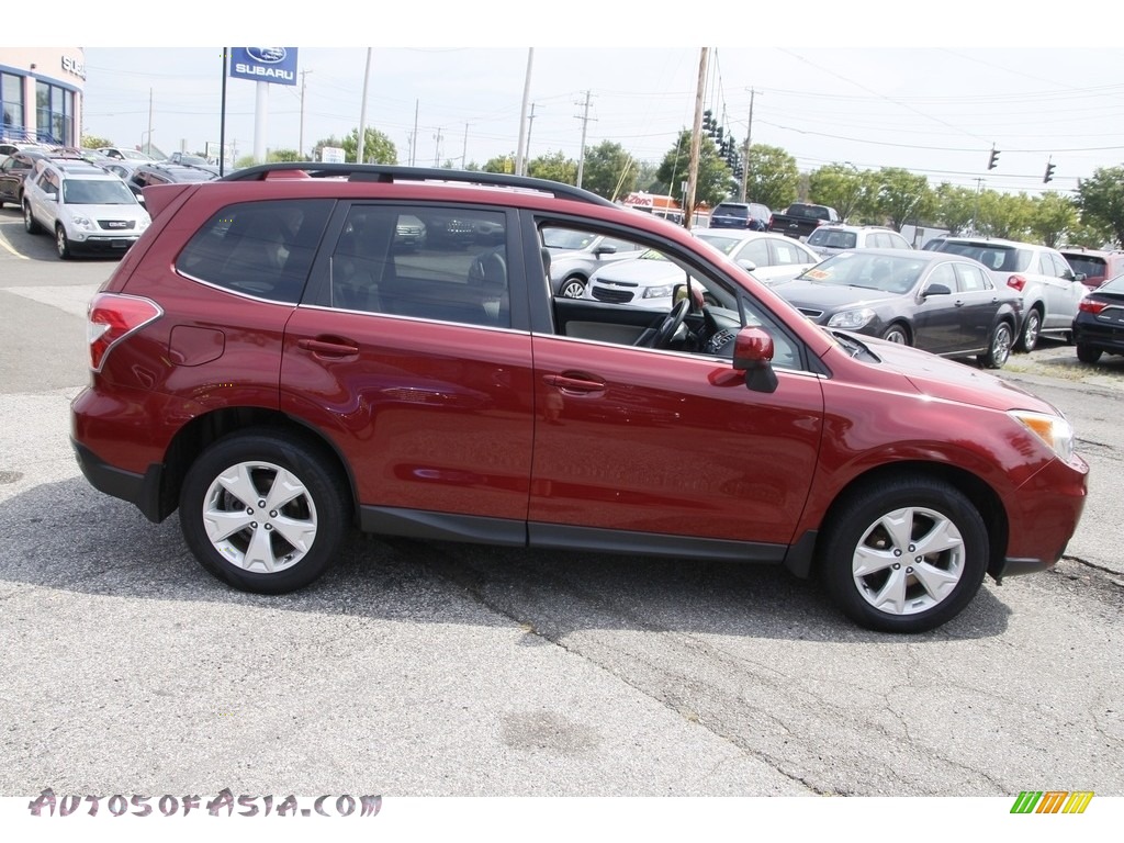 2016 Forester 2.5i Limited - Venetian Red Pearl / Gray photo #4