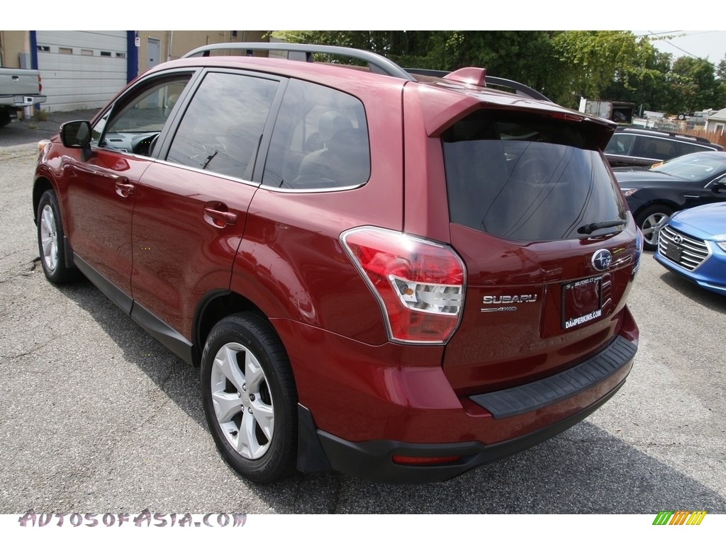 2016 Forester 2.5i Limited - Venetian Red Pearl / Gray photo #7