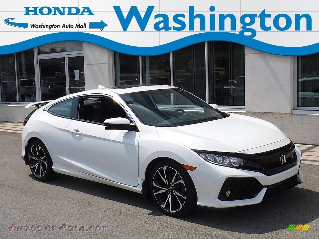 2018 Civic Si Coupe - White Orchid Pearl / Black photo #1