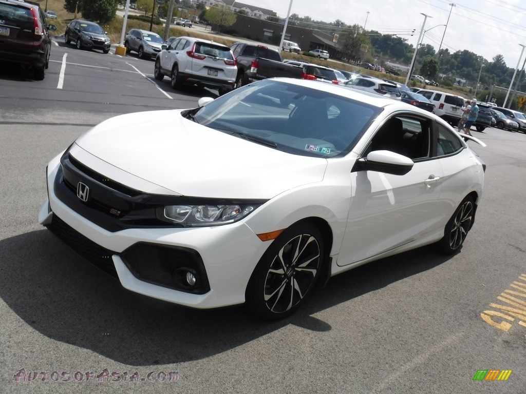 2018 Civic Si Coupe - White Orchid Pearl / Black photo #8