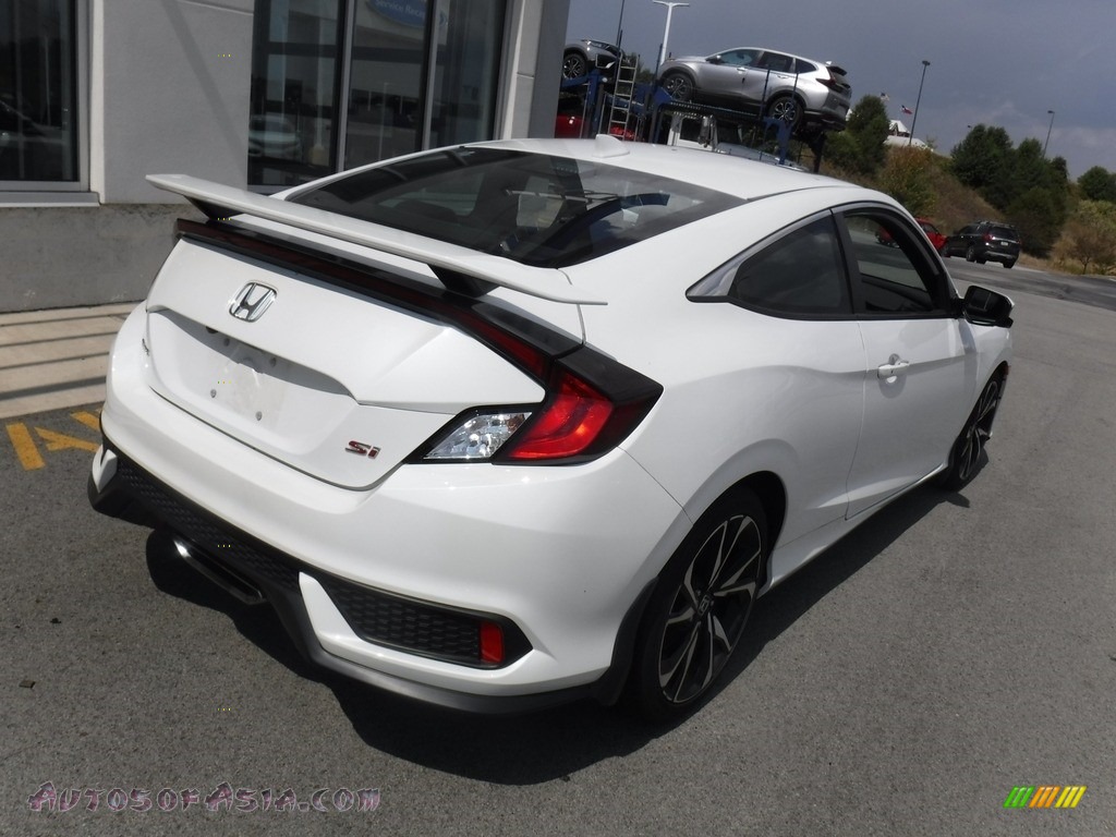 2018 Civic Si Coupe - White Orchid Pearl / Black photo #10