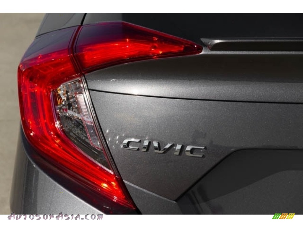 2020 Civic EX Sedan - Modern Steel Metallic / Black photo #7