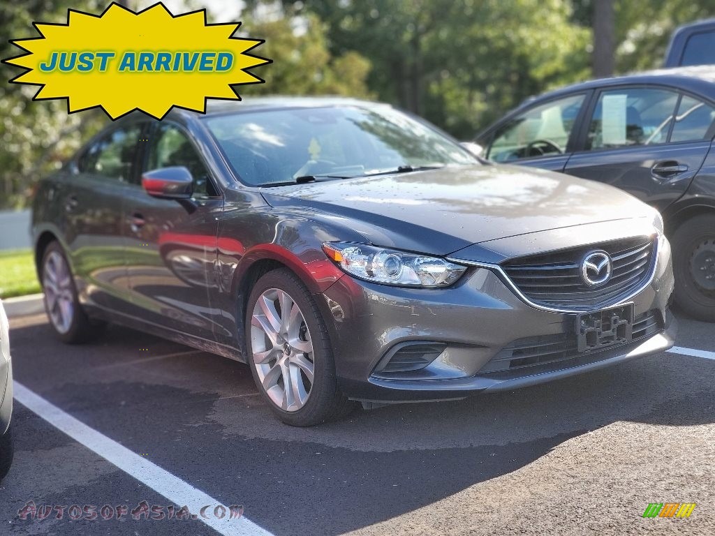 Machine Gray Metallic / Black Mazda Mazda6 Touring