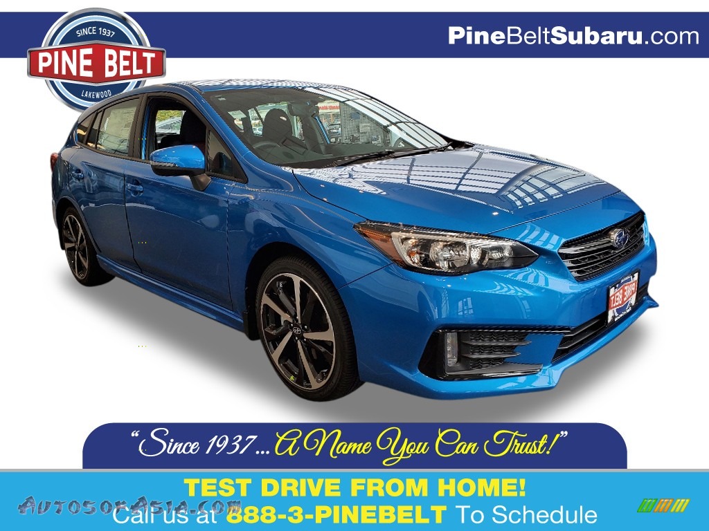 Ocean Blue Pearl / Black Subaru Impreza Sport 5-Door