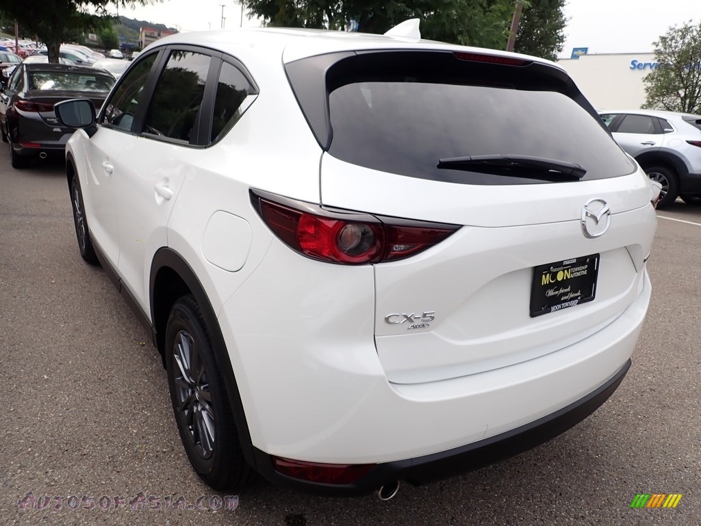 2020 CX-5 Touring AWD - Snowflake White Pearl / Black photo #6