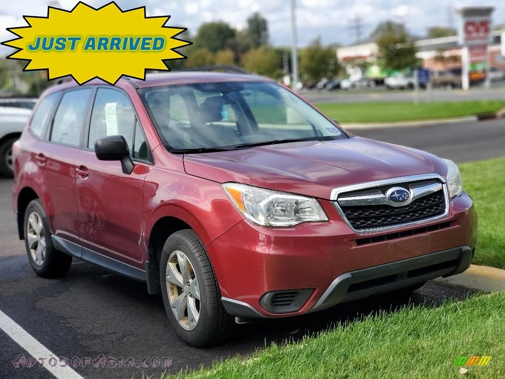 2015 Forester 2.5i - Venetian Red Pearl / Gray photo #1