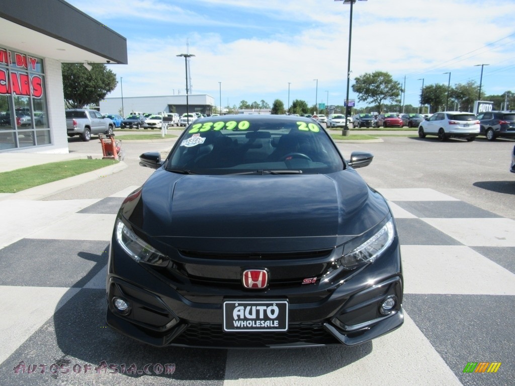 2020 Civic Si Coupe - Crystal Black Pearl / Black photo #2