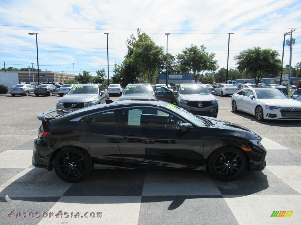 2020 Civic Si Coupe - Crystal Black Pearl / Black photo #3