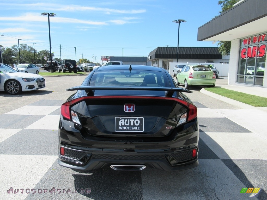2020 Civic Si Coupe - Crystal Black Pearl / Black photo #4