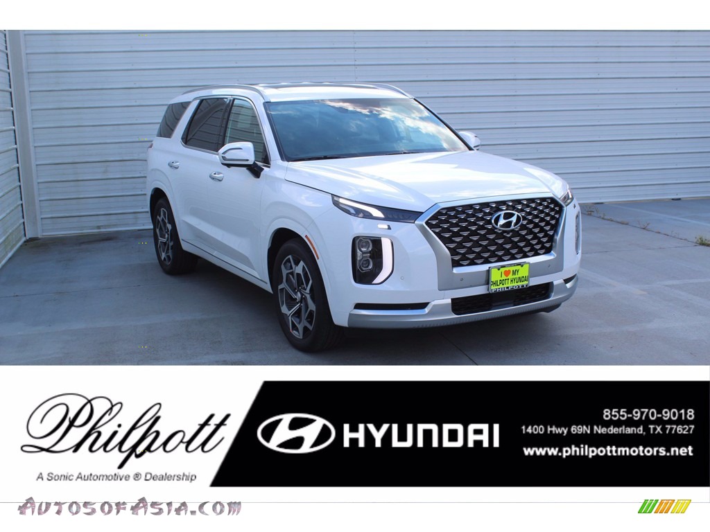 Hyper White / Black Hyundai Palisade Calligraphy AWD