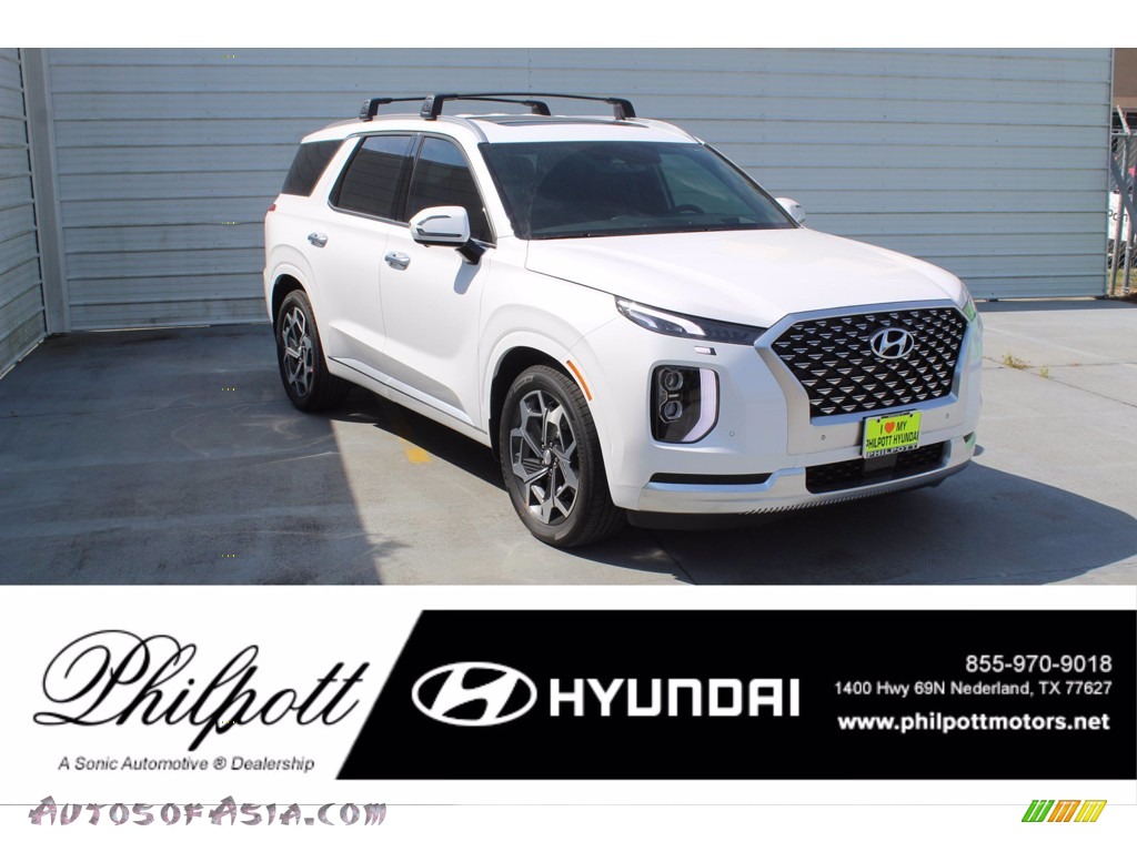 Hyper White / Black Hyundai Palisade Calligraphy AWD