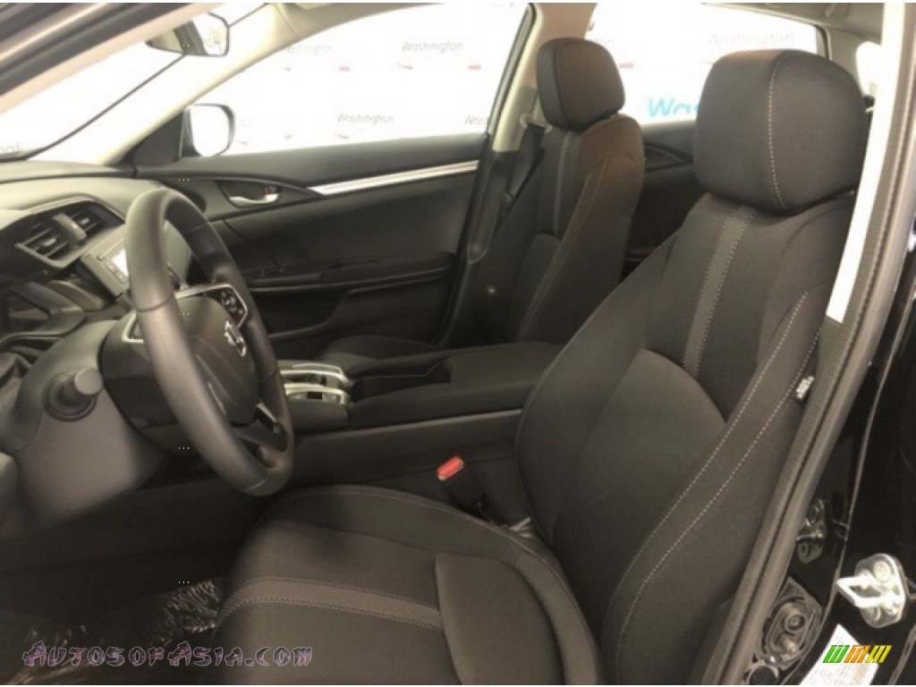 2020 Civic LX Sedan - Crystal Black Pearl / Black photo #5