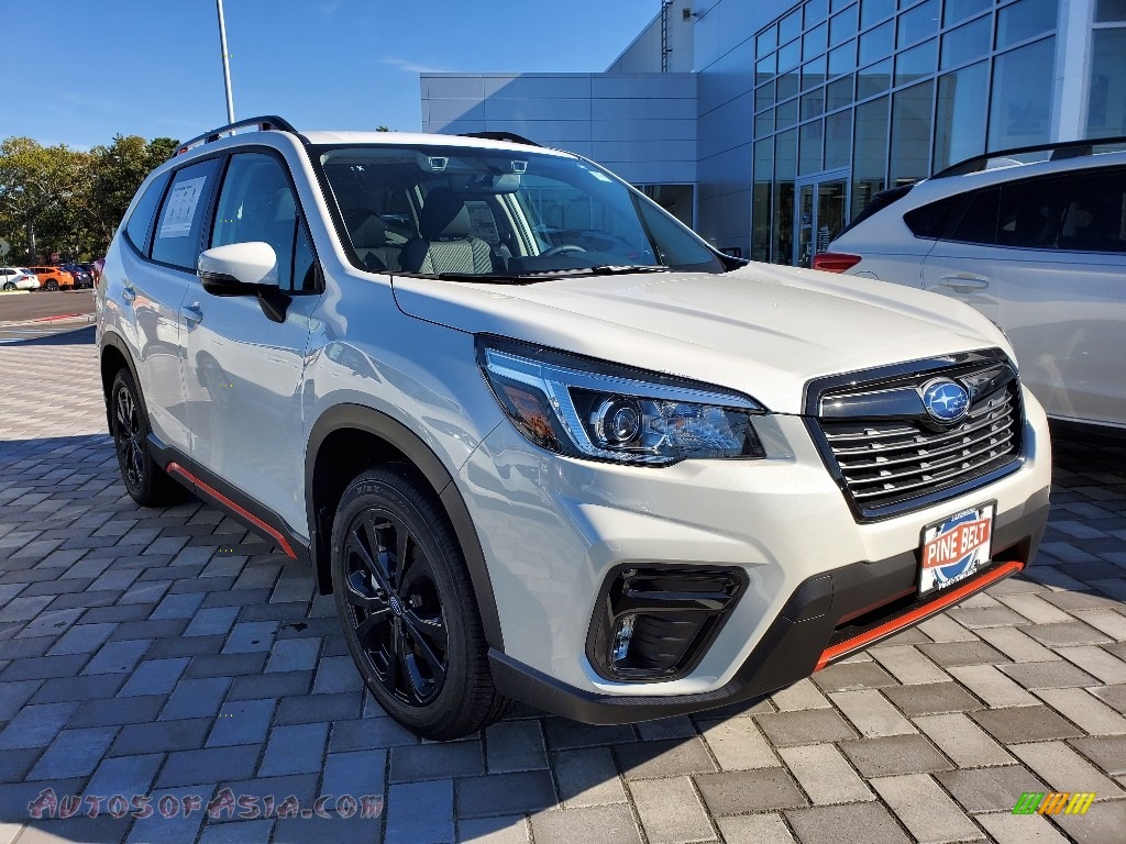 2020 Forester 2.5i Sport - Crystal White Pearl / Gray photo #1