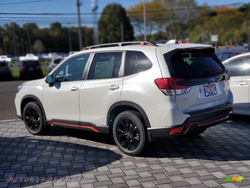 2020 Forester 2.5i Sport - Crystal White Pearl / Gray photo #6