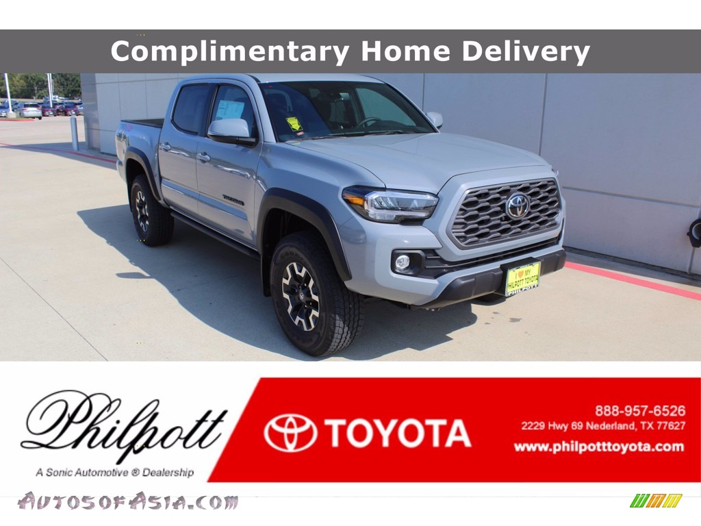 2021 Tacoma TRD Off Road Double Cab 4x4 - Cement / Black/Gun Metal photo #1