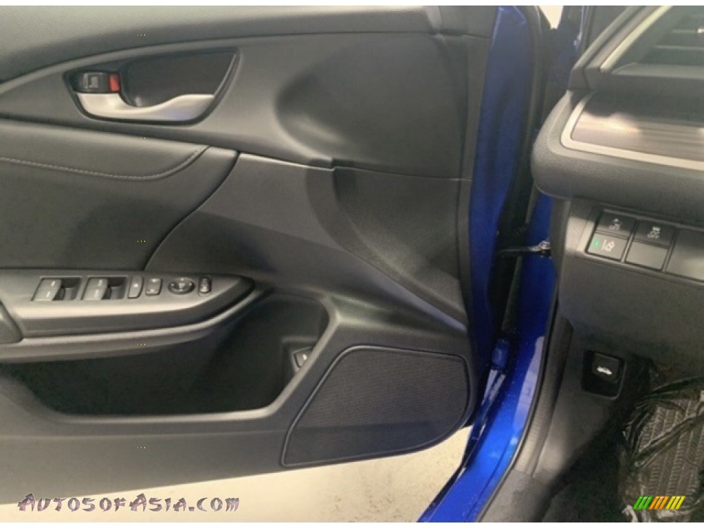 2020 Civic LX Sedan - Aegean Blue Metallic / Black photo #8