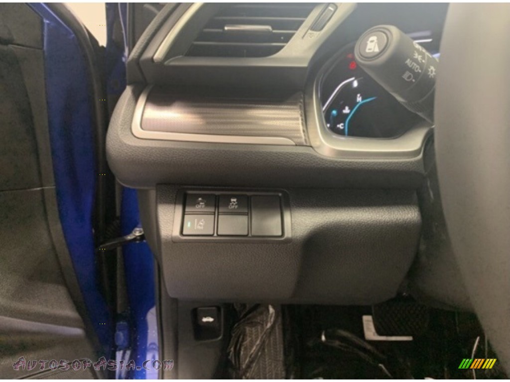 2020 Civic LX Sedan - Aegean Blue Metallic / Black photo #10