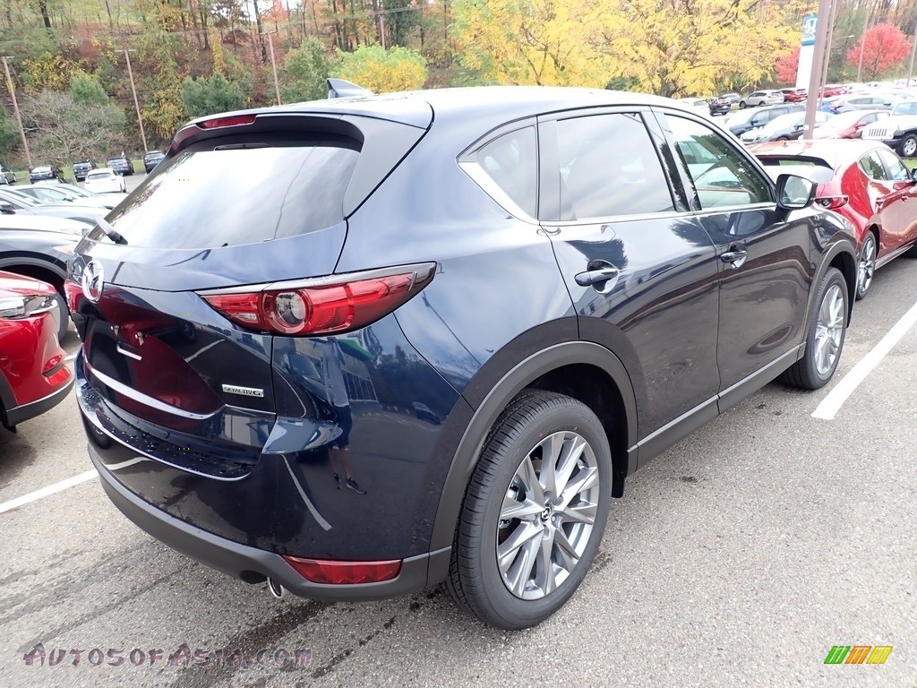 2021 CX-5 Grand Touring AWD - Deep Crystal Blue Mica / Parchment photo #2
