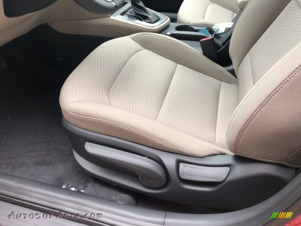 2020 Elantra Value Edition - Scarlet Red Pearl / Beige photo #8