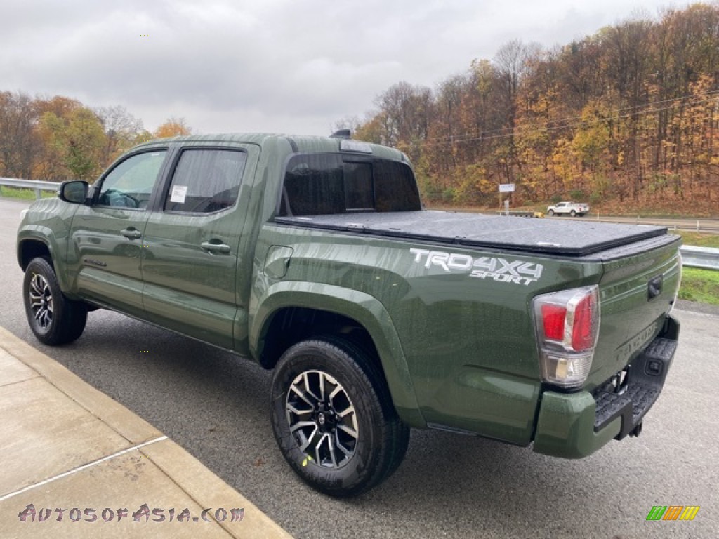 2021 Tacoma TRD Sport Double Cab 4x4 - Army Green / TRD Cement/Black photo #2