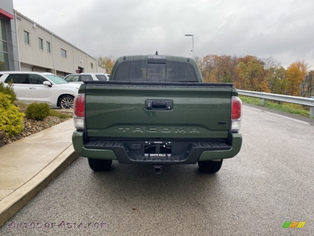 2021 Tacoma TRD Sport Double Cab 4x4 - Army Green / TRD Cement/Black photo #16