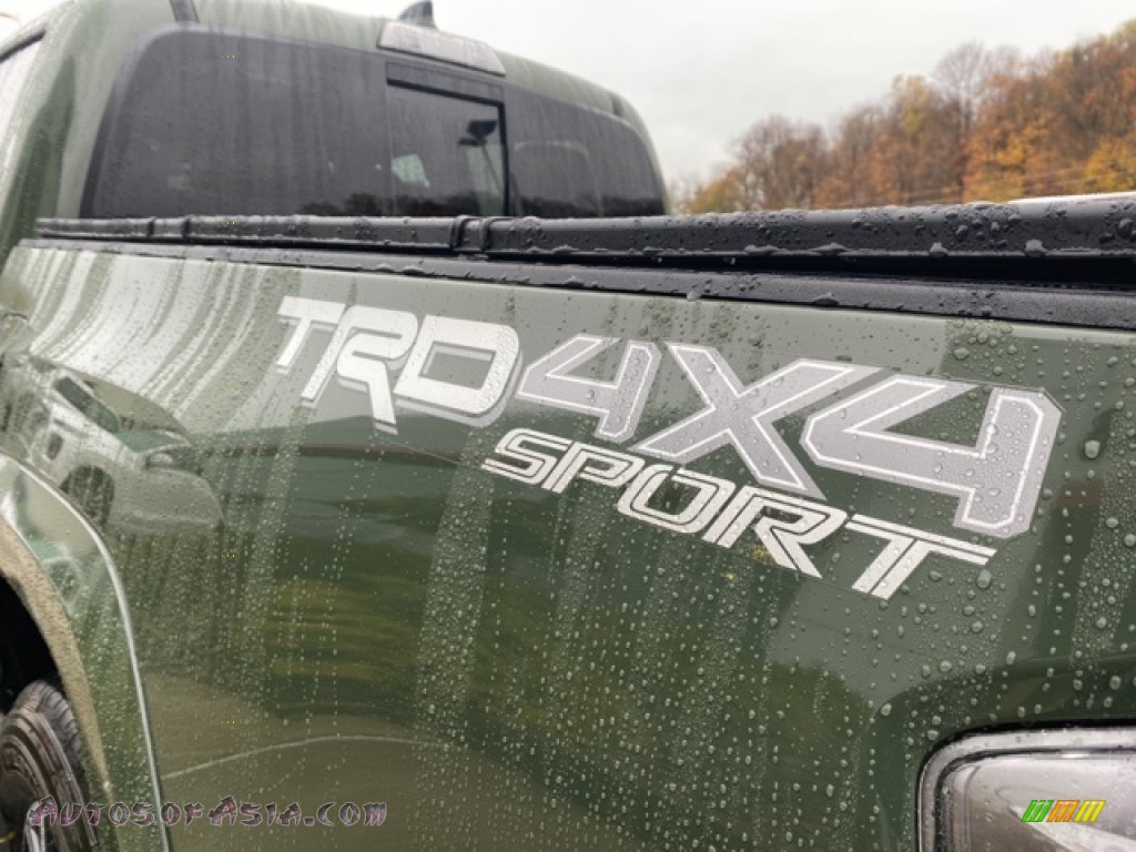 2021 Tacoma TRD Sport Double Cab 4x4 - Army Green / TRD Cement/Black photo #24
