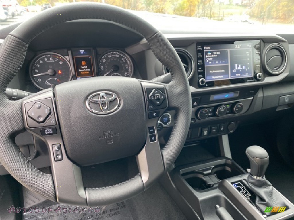2021 Tacoma TRD Sport Double Cab 4x4 - Wind Chill Pearl / TRD Cement/Black photo #6