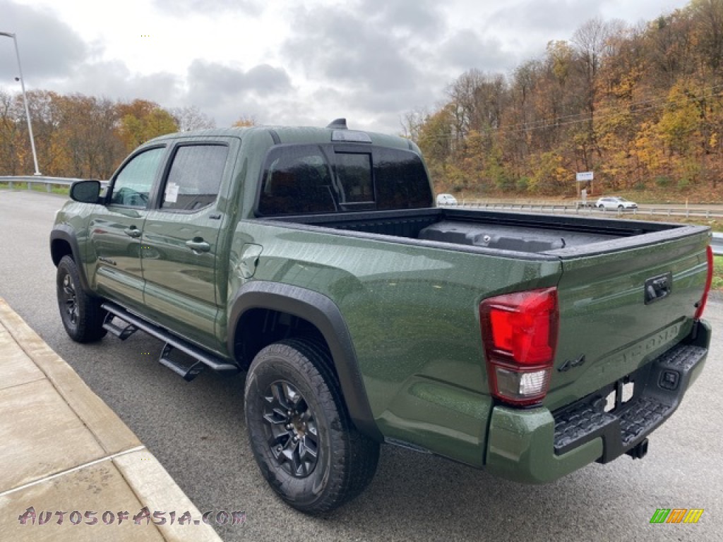 2021 Tacoma SR5 Double Cab 4x4 - Army Green / TRD Cement/Black photo #2