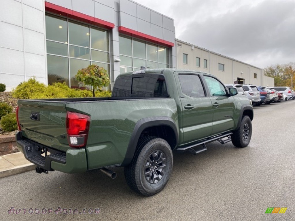 2021 Tacoma SR5 Double Cab 4x4 - Army Green / TRD Cement/Black photo #13