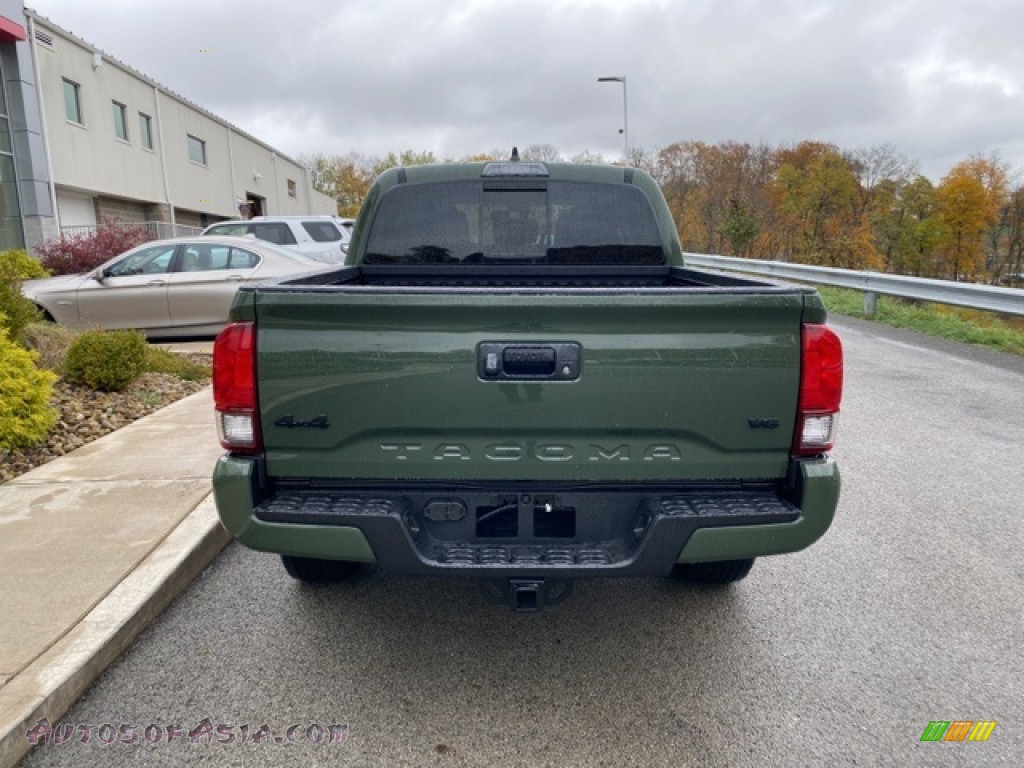 2021 Tacoma SR5 Double Cab 4x4 - Army Green / TRD Cement/Black photo #14