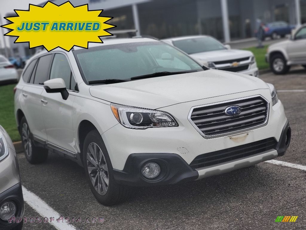 2017 Outback 2.5i Touring - Crystal White Pearl / Java Brown photo #1