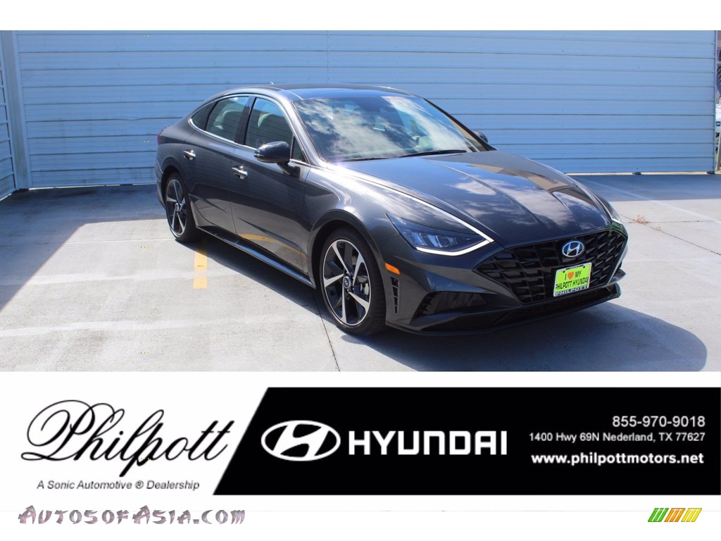 Portofino Gray / Black Hyundai Sonata SEL Plus