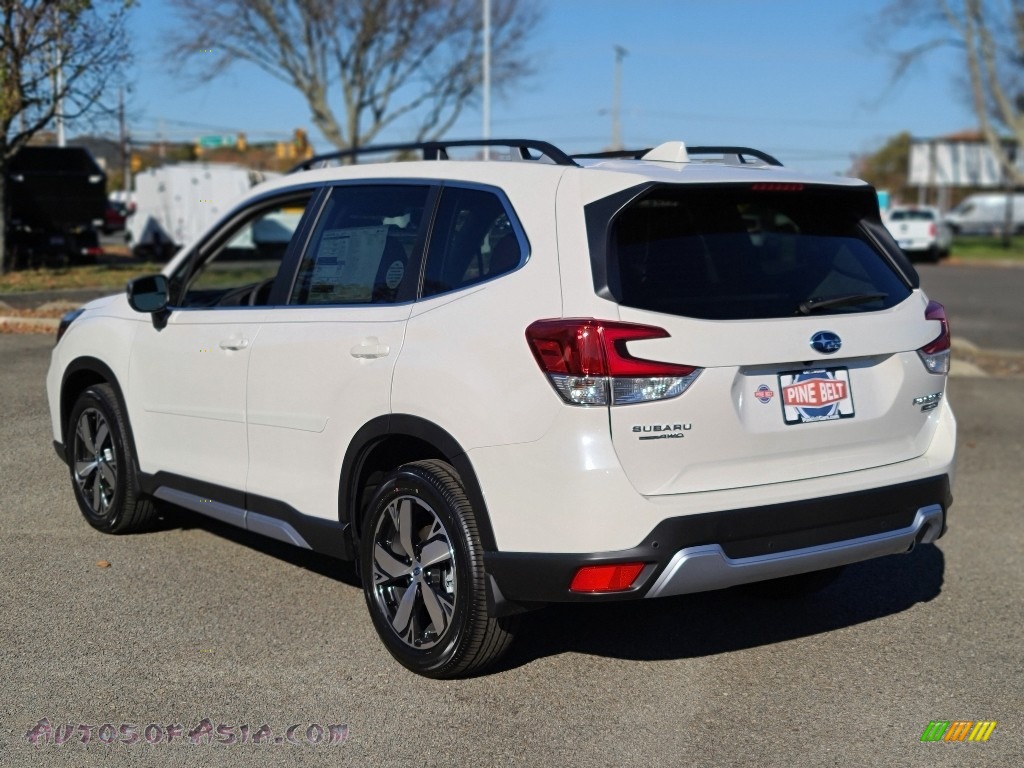 2021 Forester 2.5i Touring - Crystal White Pearl / Saddle Brown photo #6