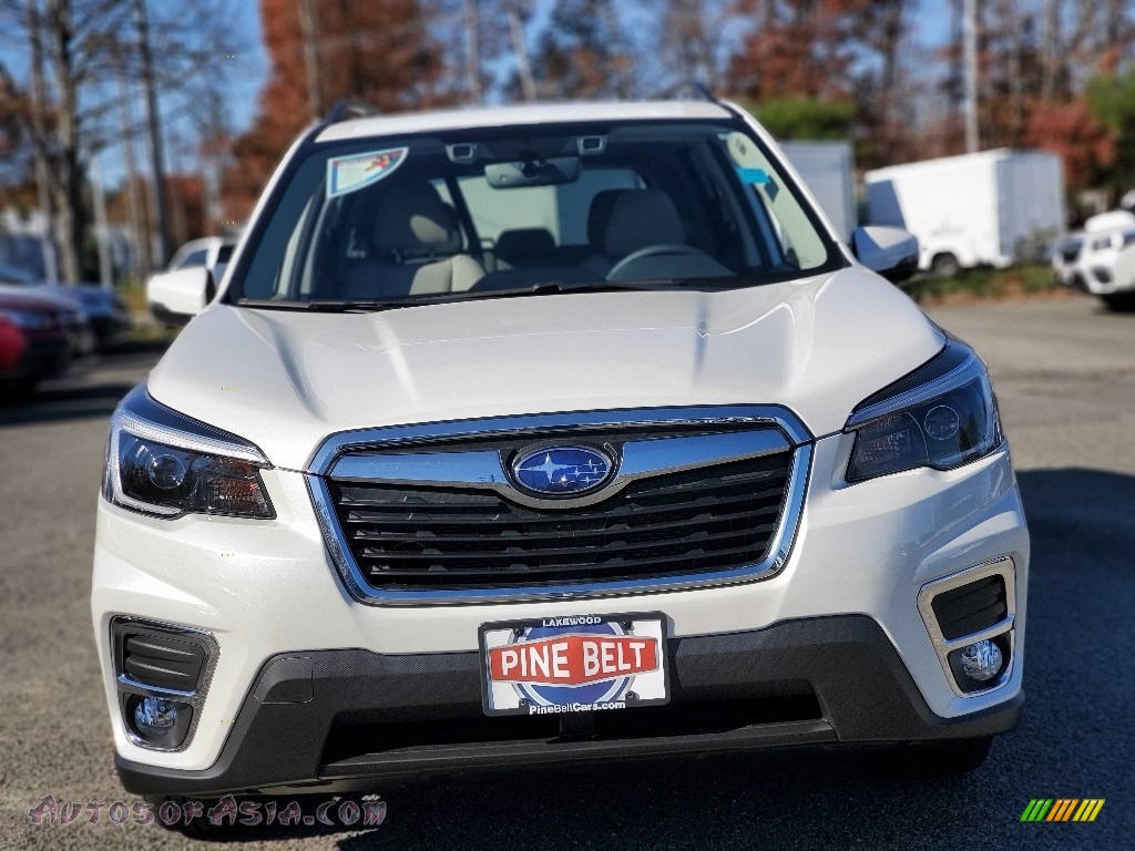 2021 Forester 2.5i Limited - Crystal White Pearl / Gray photo #3