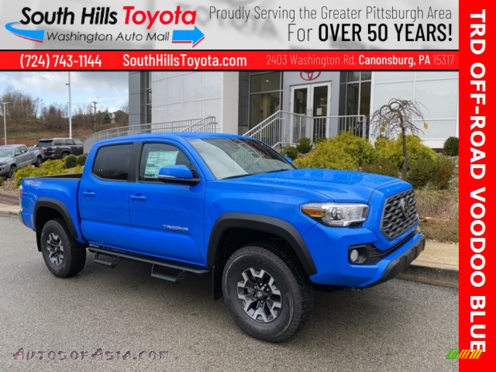 2021 Tacoma TRD Off Road Double Cab 4x4 - Voodoo Blue / Cement photo #1