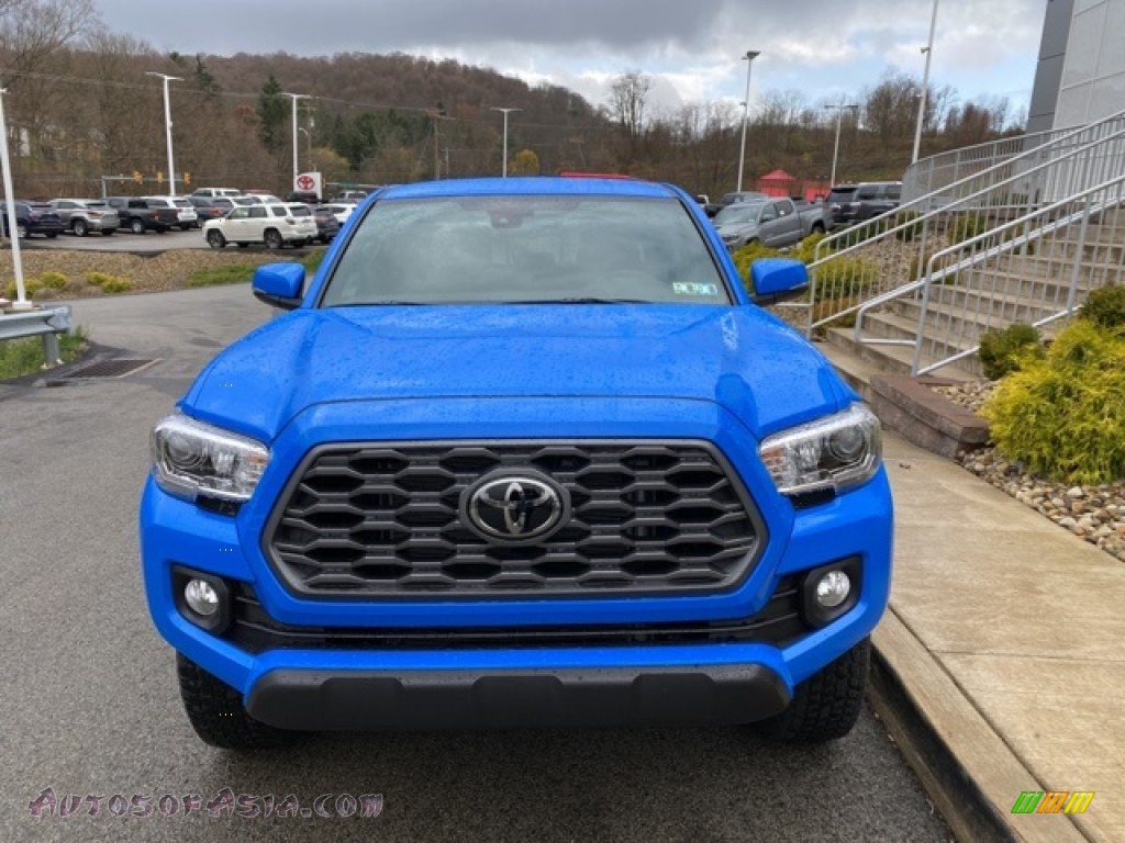 2021 Tacoma TRD Off Road Double Cab 4x4 - Voodoo Blue / Cement photo #12