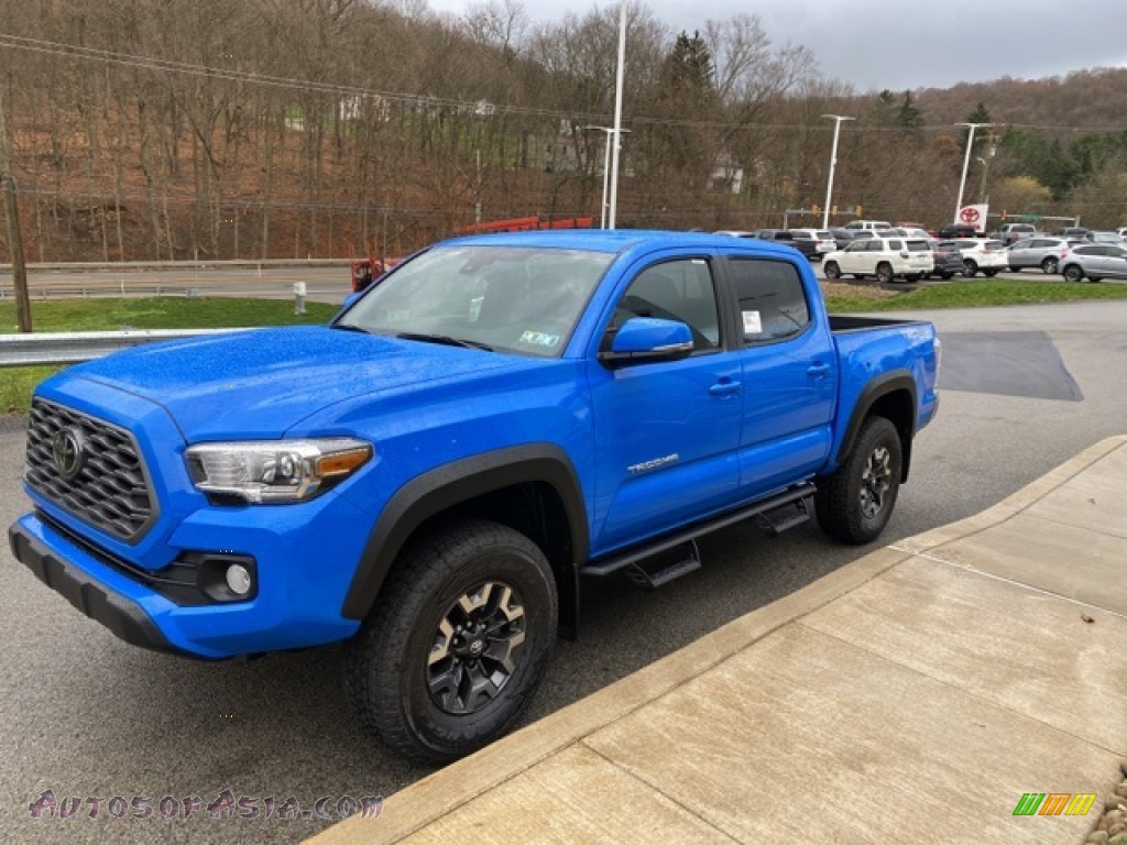 2021 Tacoma TRD Off Road Double Cab 4x4 - Voodoo Blue / Cement photo #13