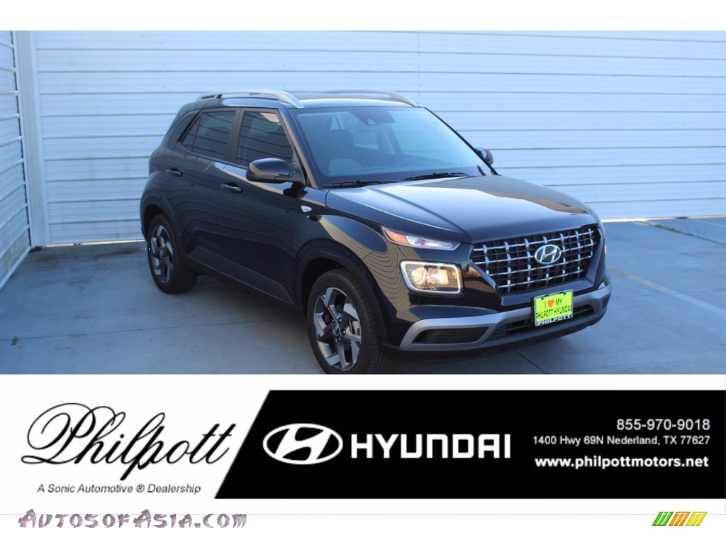 Black Noir Pearl / Gray Hyundai Venue SEL