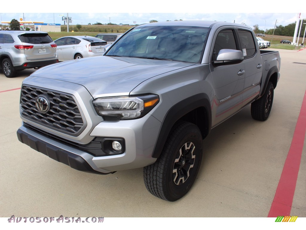 2021 Tacoma TRD Off Road Double Cab 4x4 - Silver Sky Metallic / TRD Cement/Black photo #4 2021 Tacoma TRD Off Road Double Cab 4x4 - Silver Sky Metallic / TRD Cement/Black photo #4