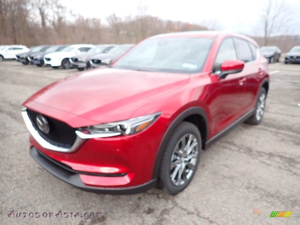 2021 CX-5 Signature AWD - Soul Red Crystal Metallic / Caturra Brown photo #5