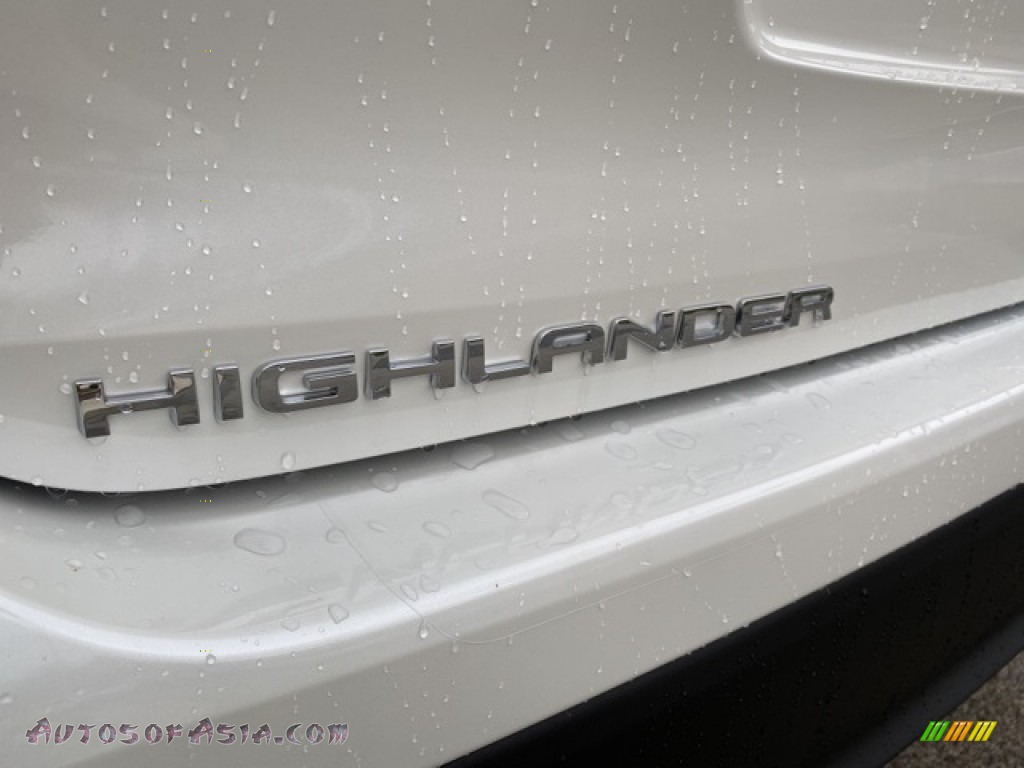 2021 Highlander XLE AWD - Blizzard White Pearl / Black photo #25