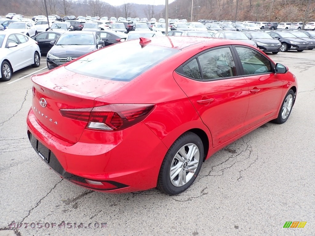 2020 Elantra Value Edition - Scarlet Red Pearl / Beige photo #2