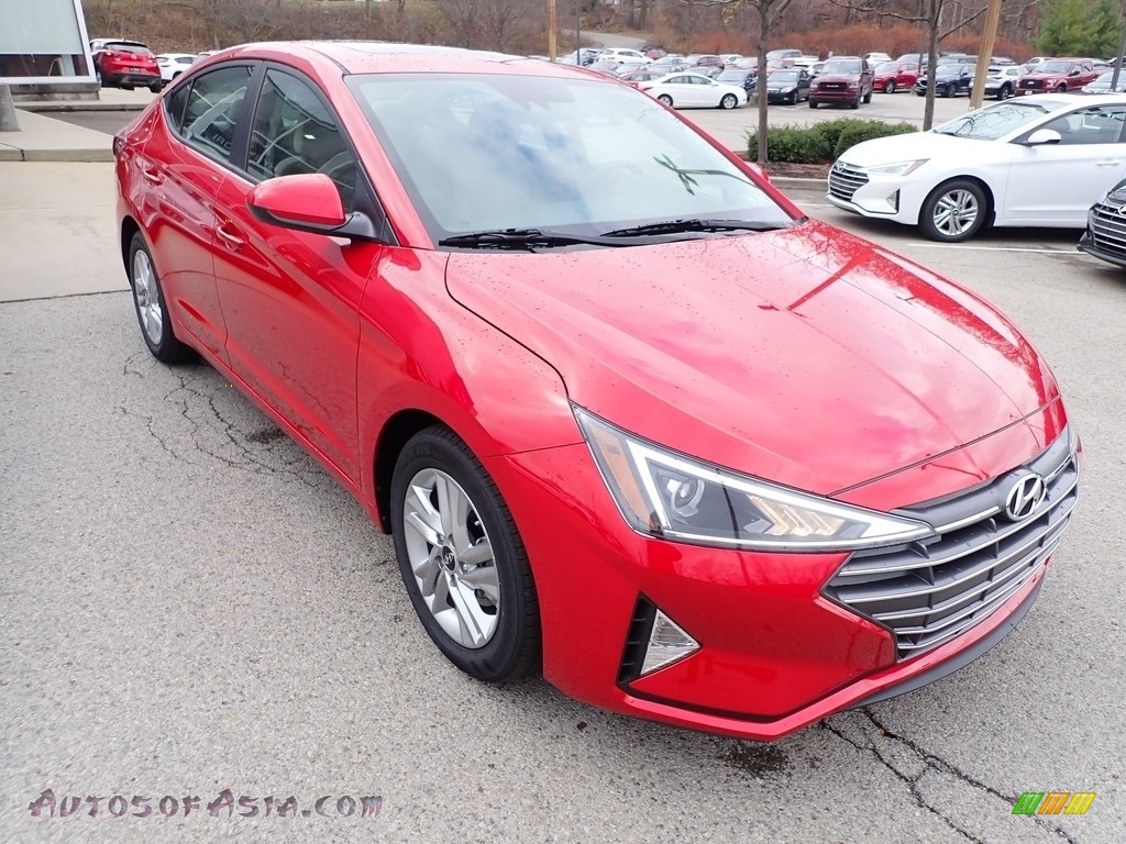 2020 Elantra Value Edition - Scarlet Red Pearl / Beige photo #3