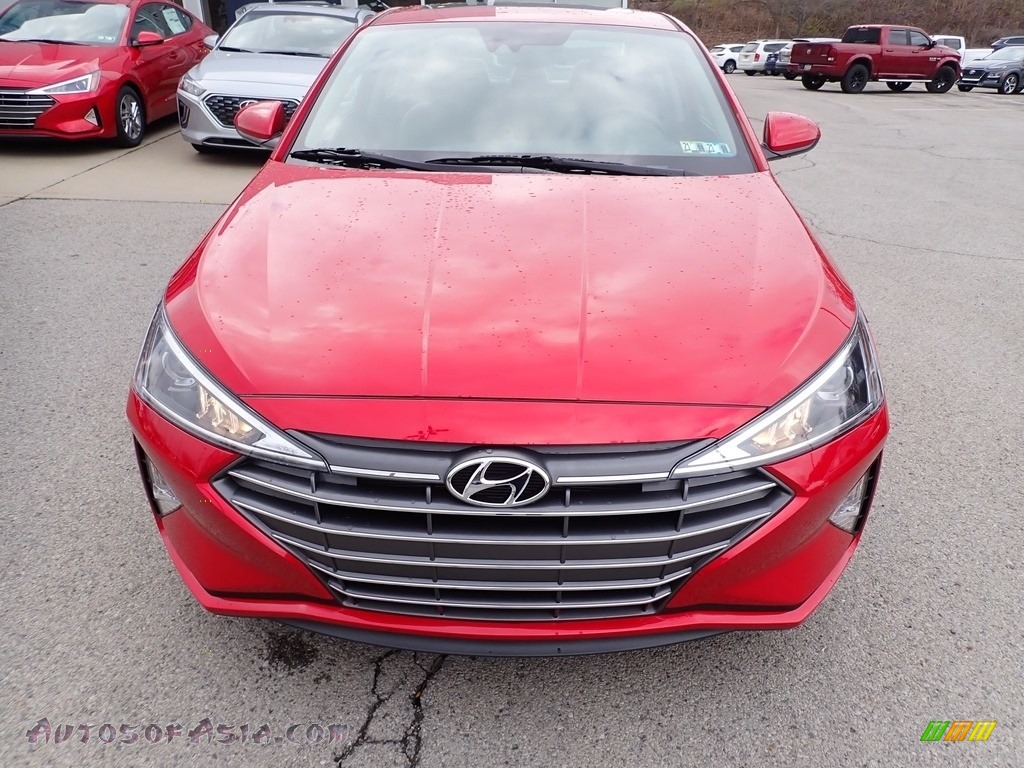 2020 Elantra Value Edition - Scarlet Red Pearl / Beige photo #4