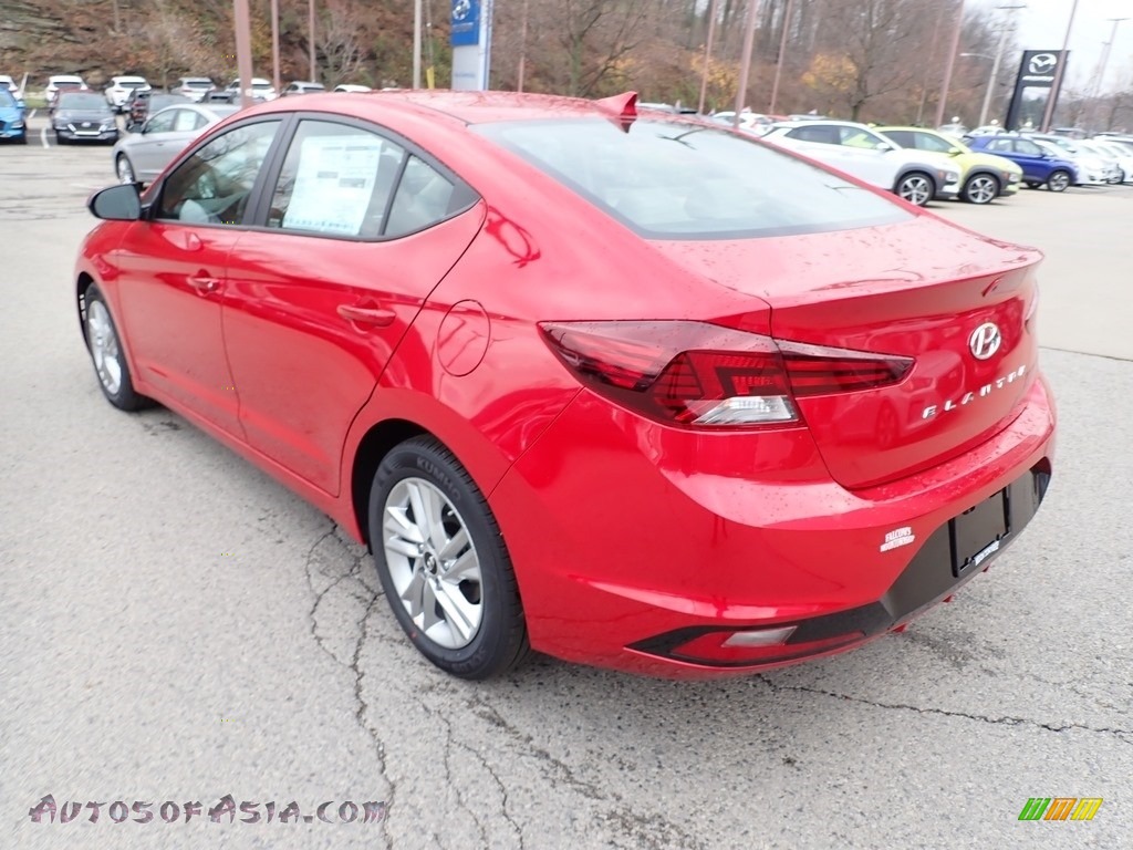 2020 Elantra Value Edition - Scarlet Red Pearl / Beige photo #6