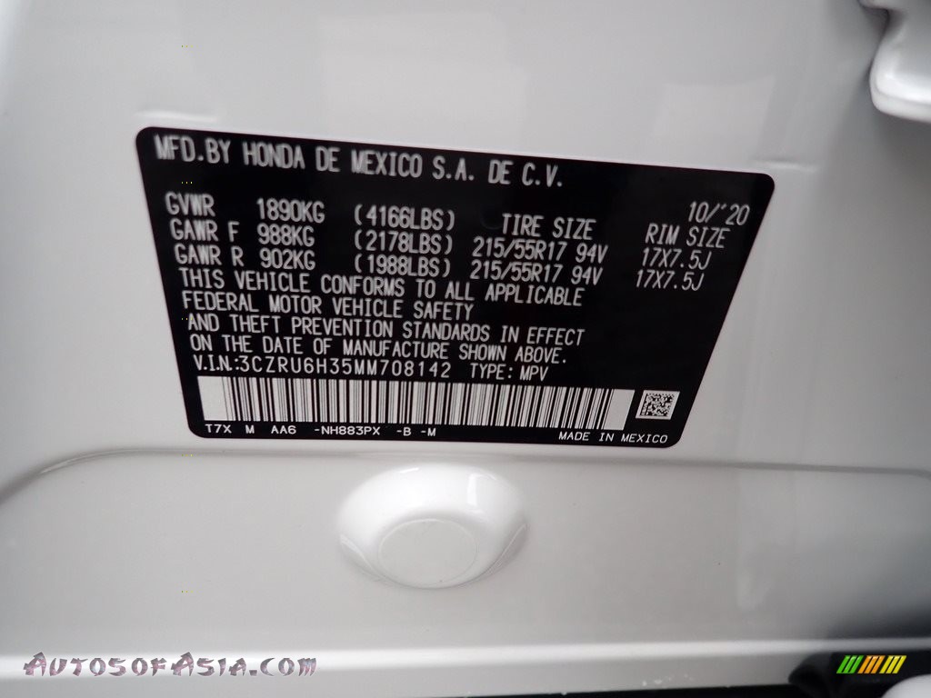 2021 HR-V LX AWD - Platinum White Pearl / Gray photo #13