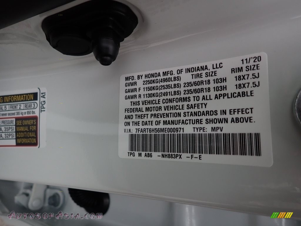 2021 CR-V EX-L AWD Hybrid - Platinum White Pearl / Ivory photo #12